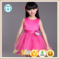 Hot vente europe boutique enfants fleur fille robe de 9 ans multi couleurs
